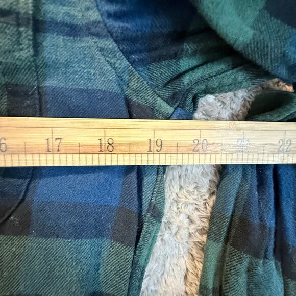J. Crew Flannel Button Down Shirt Blackwatch Plaid Green Blue S Small - Picture 7 of 8